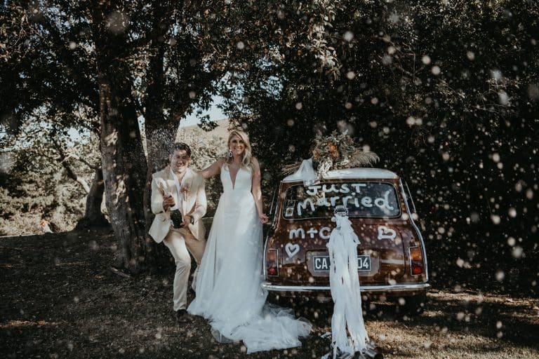 Couple sharing a quiet moment at Emily Moon venue, Plettenberg Bay