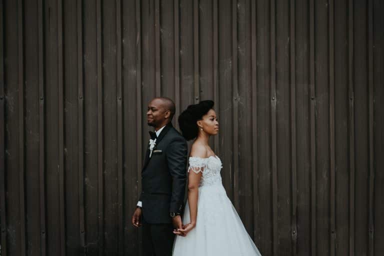 Bride and groom together at their Newstead Plettenberg Bay wedding