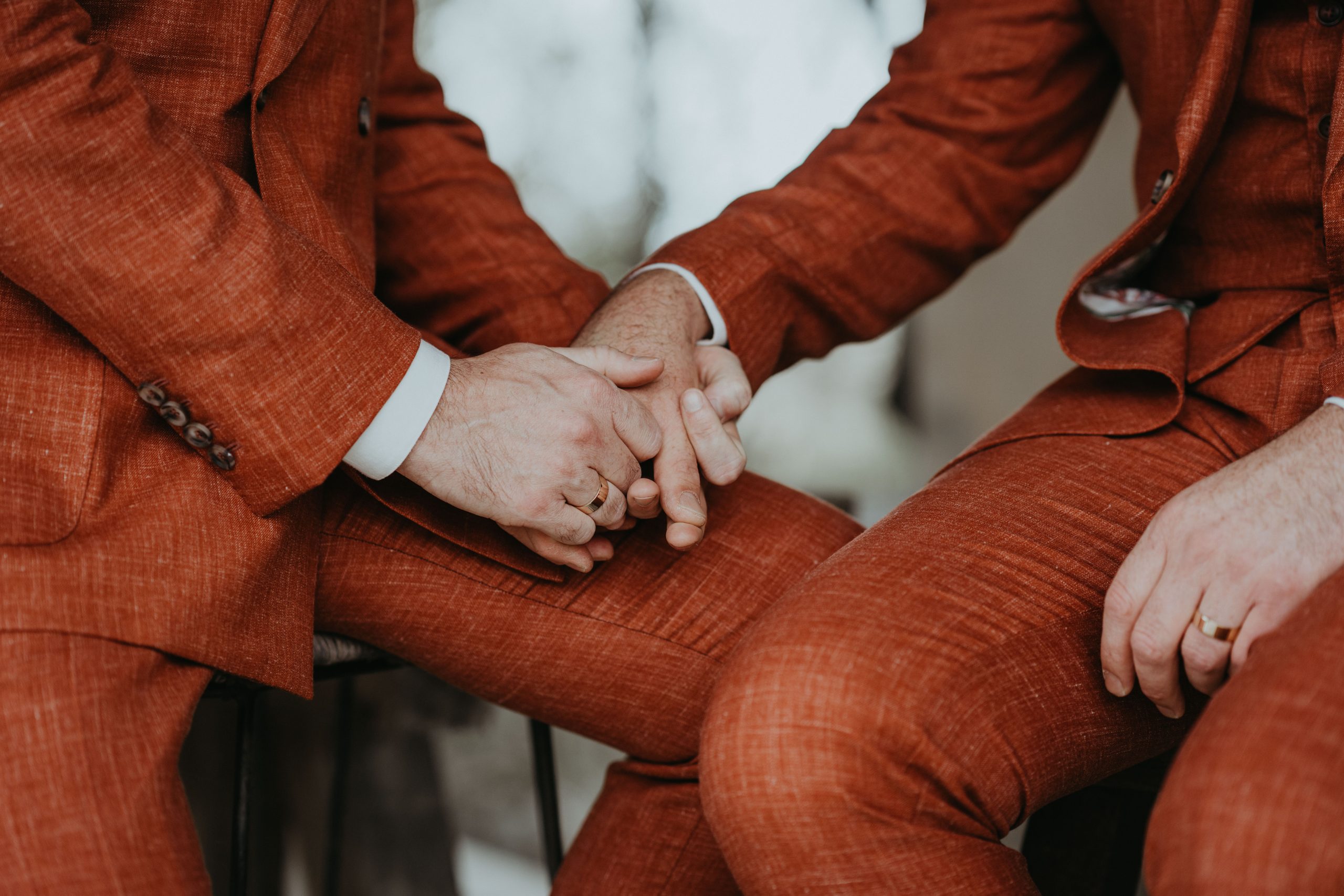 ben and richard early in their belle balance wedding day in plettenberg bay